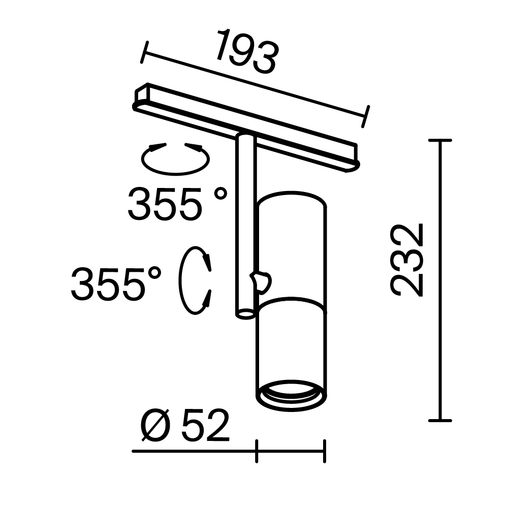 Магнитный трековый светильник Maytoni Elti TR005-4-12W-DS-B