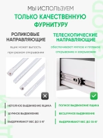 Белая обувница с выдвижным ящиком в прихожую ФИЕСТА-1