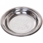 Поднос металлический «Цветы» 22см