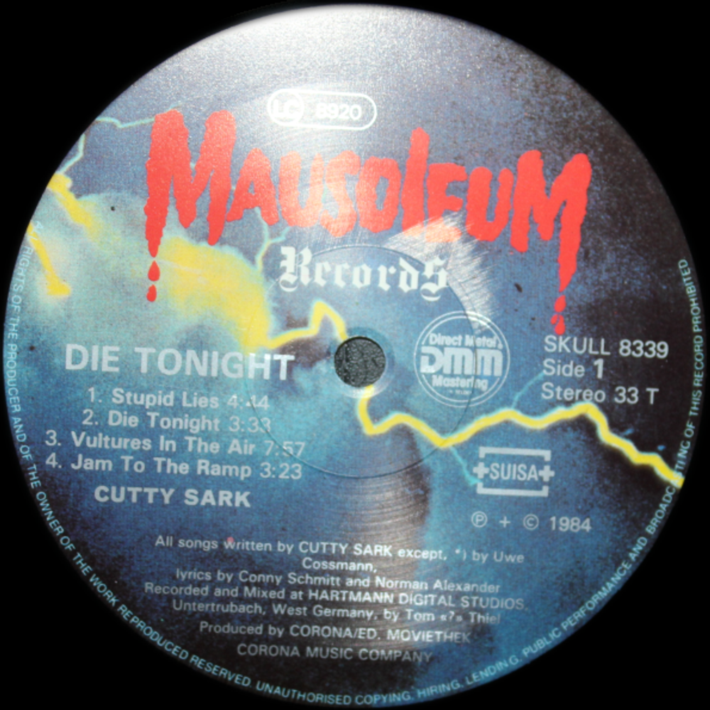 Cutty Sark / Die Tonight (LP)