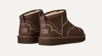 UGG Угги Western Classic Ultra Mini, темно-каштановый