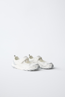 ZARA КРОССОВКИ BAREFOOT, БЕЛЫЙ