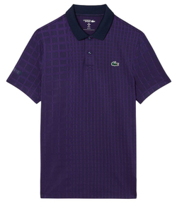 Теннисное поло Lacoste Tennis x Daniil Medvedev - navy blue/purple