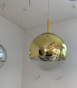 Pendant design lamp Mirror Ball by Tom Dixon (Gold)