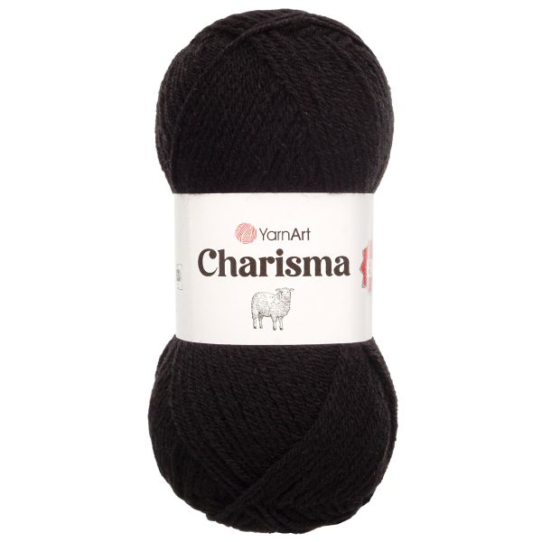 Пряжа YarnArt (ЯрнАрт) Charisma / уп.5 мот. по 100 г, 200м, 585 черный