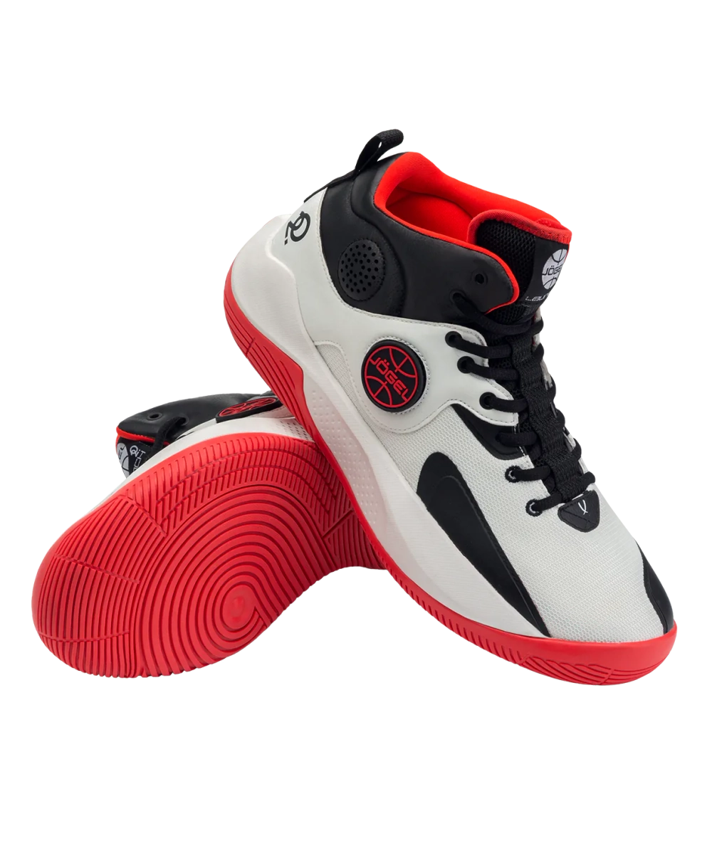 Кроссовки баскетбольные Launch MID, White/black/red