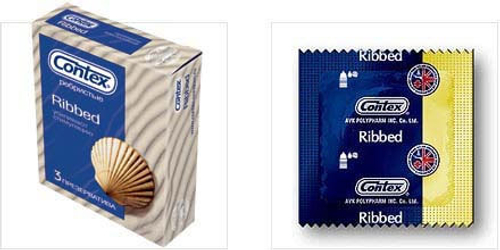 Презервативы ребристые CONTEX №3 Ribbed, 3 шт.