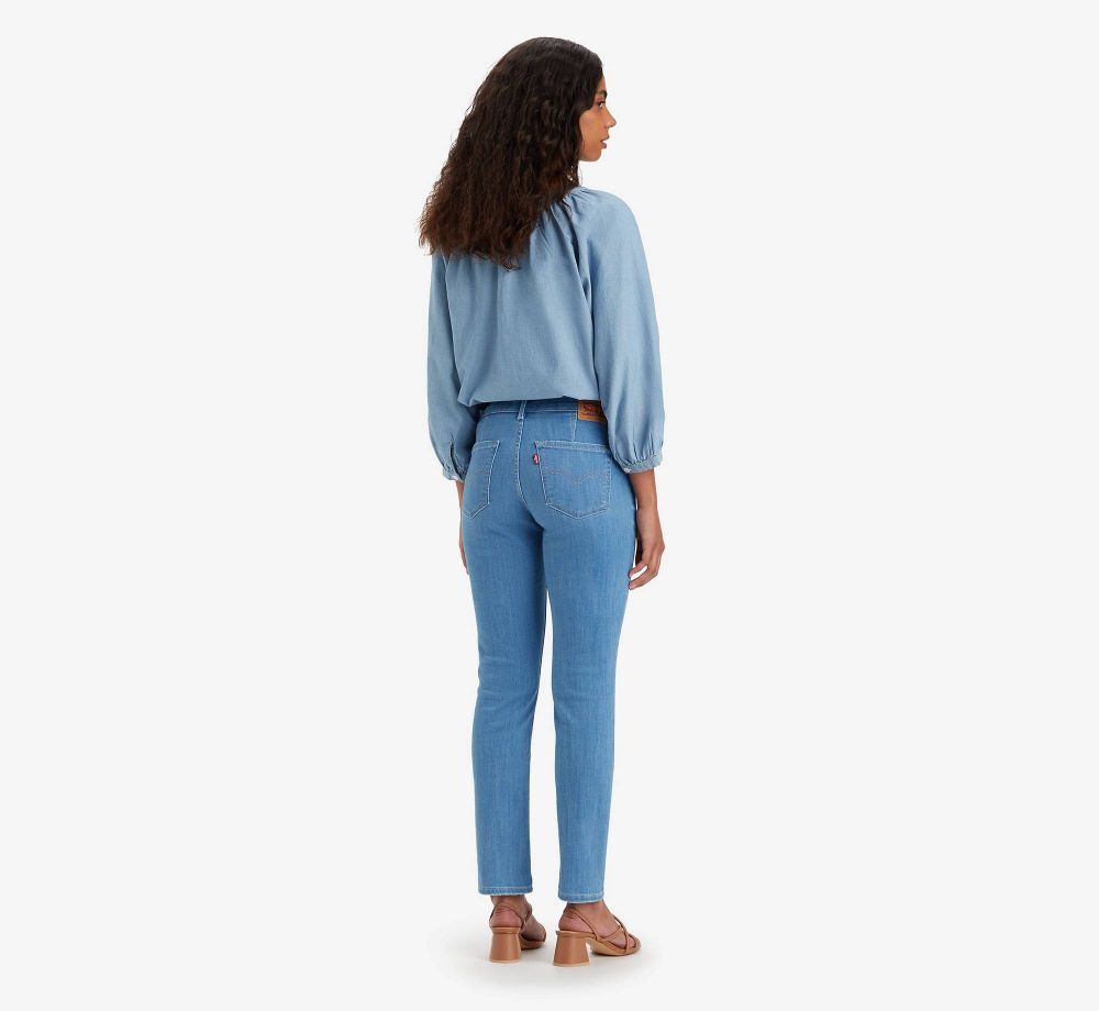 Джинсы женские LEVI'S 712 SLIM WELT POCKET LIGHT INDIGO - WORN IN