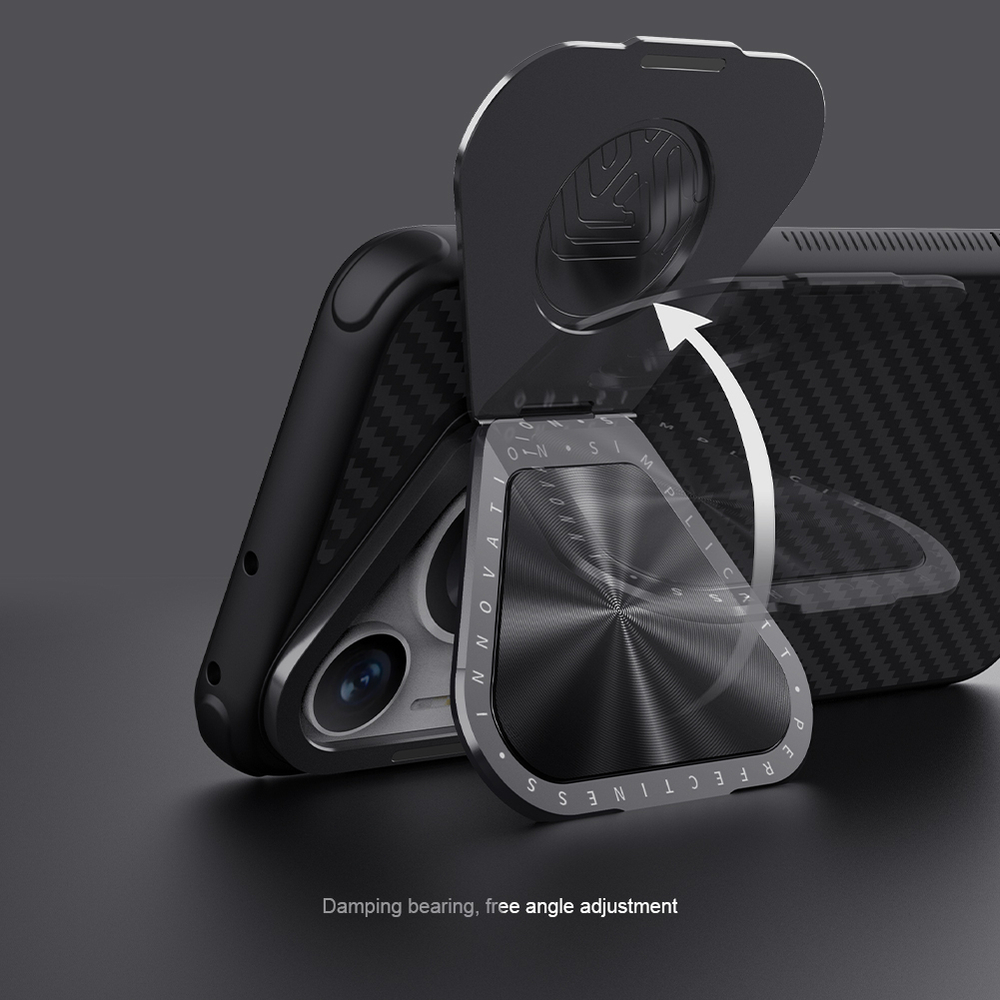 Чехол от Nillkin из арамидного карбона (кевлар) для Huawei Pura 70 Pro и Pura 70 Pro+, серия CarboProp Magnetic Case, с поддержкой беспроводной зарядки