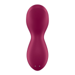 Бордовый стимулятор 12,5см для точки G с движущимся шариком Satisfyer Exciterrr Rolling Lay-on Stimulators Berry