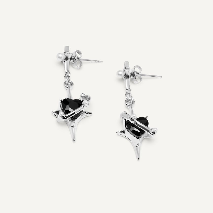 Серьги Космическая Любовь – Черные