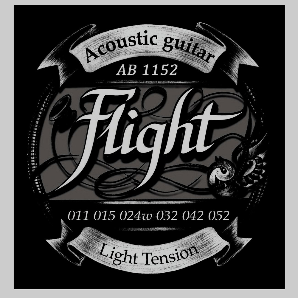 Струны для акустической гитары Flight 11-52 Light tension