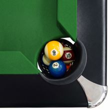 Бильярдный стол для пула Dynamic Billard "Triumph Plus" 8 футов (черный) в комплекте, аксессуары и сукно
