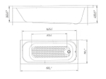 Ванна прямоугольная BUILD NEW 150x70
