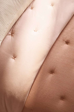 ZARA HOME ЛОСКУТНОЕ ОДЕЯЛО ИЗ ВАФЕЛЬНОЙ ВЯЗКИ, РОЗОВЫЙ