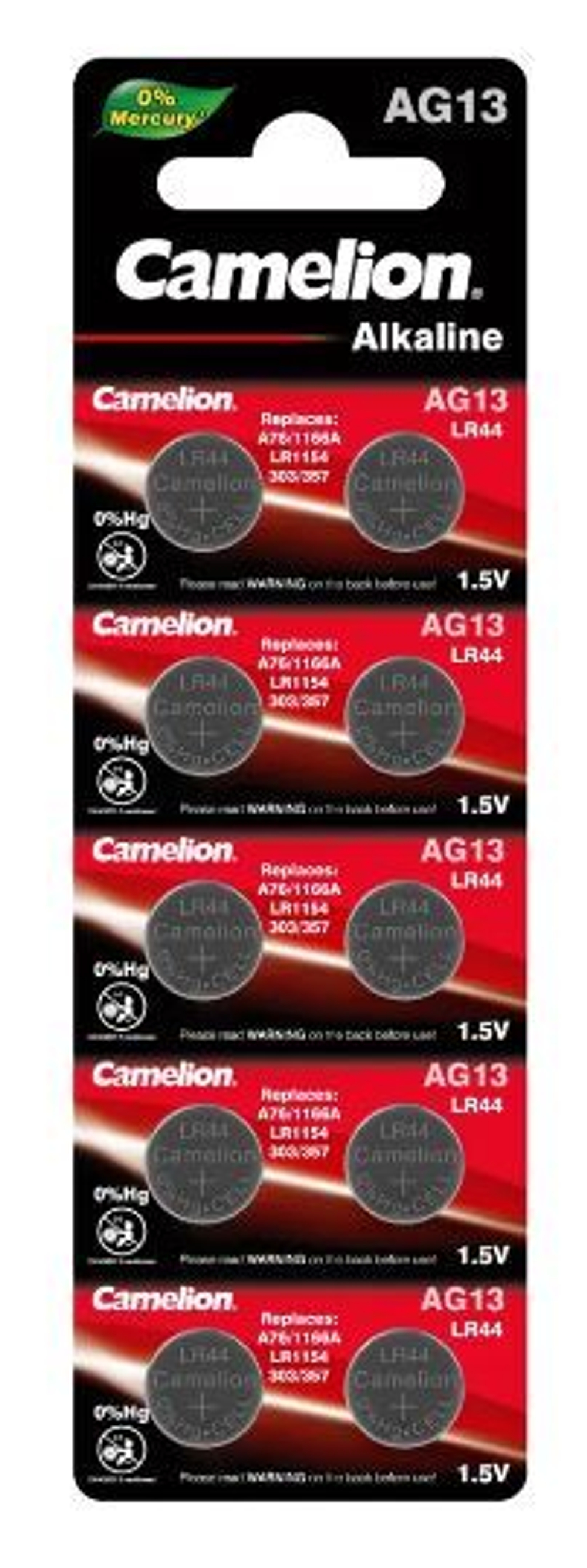 Camelion AG13 BL10 357 SR-44 3600 уп.100