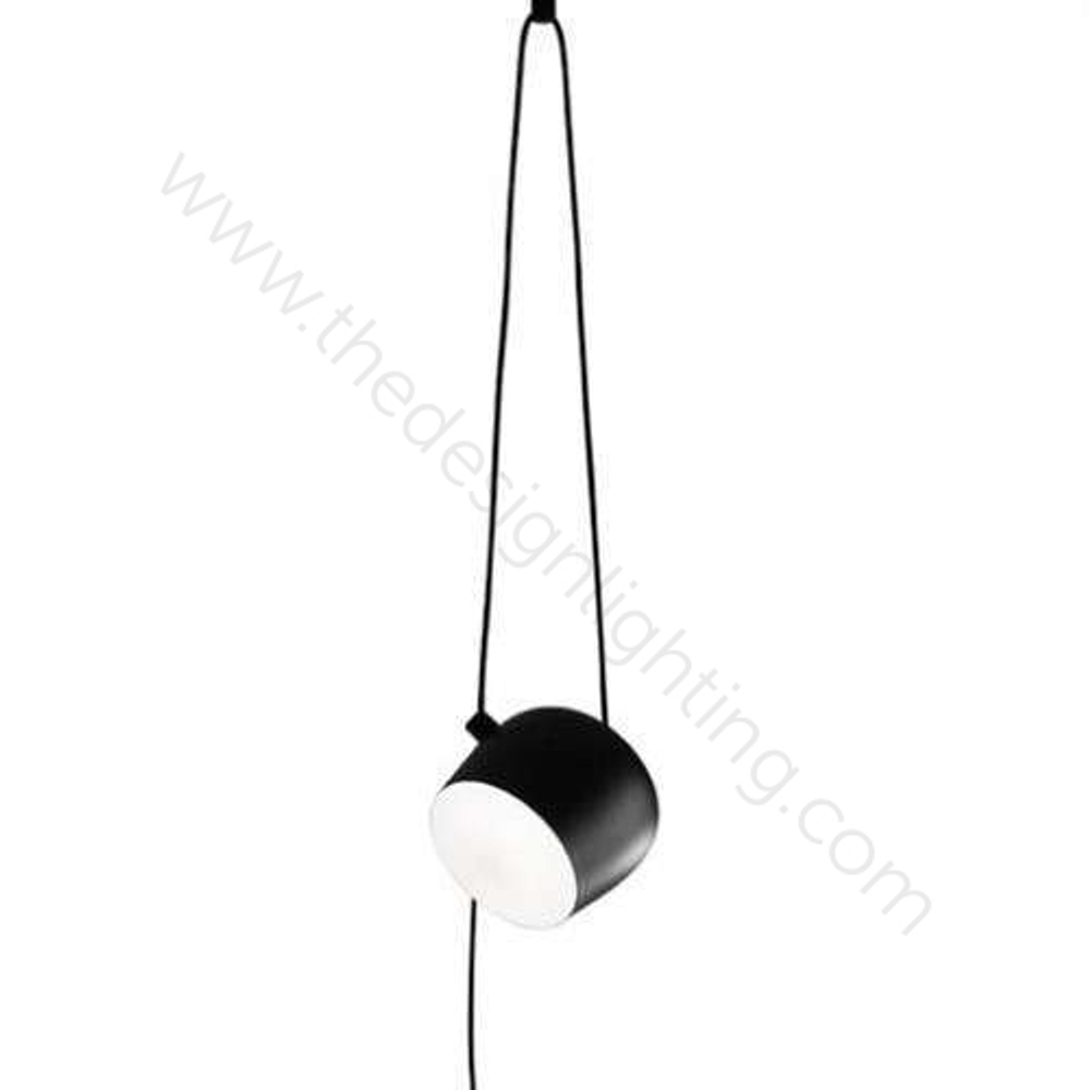 Pendant design lamp  AIM by Flos (1 lampshade ,  Black)