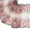 Вышивка на сетке телесная/розы 26 см