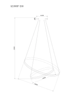 Подвесная люстра Arte Lamp MERIDIANA A2198SP-2GO, 1хLED