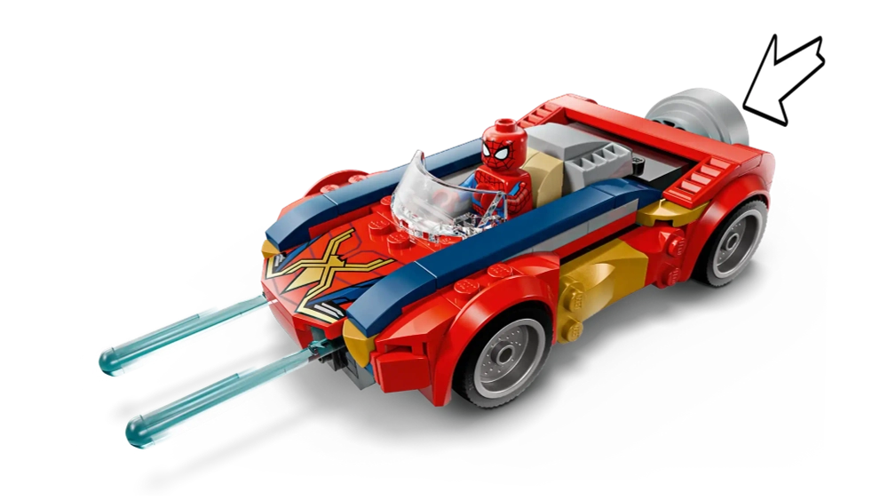 Конструктор LEGO Marvel 76336 Spider-Man Car vs. Venomized Wolverine