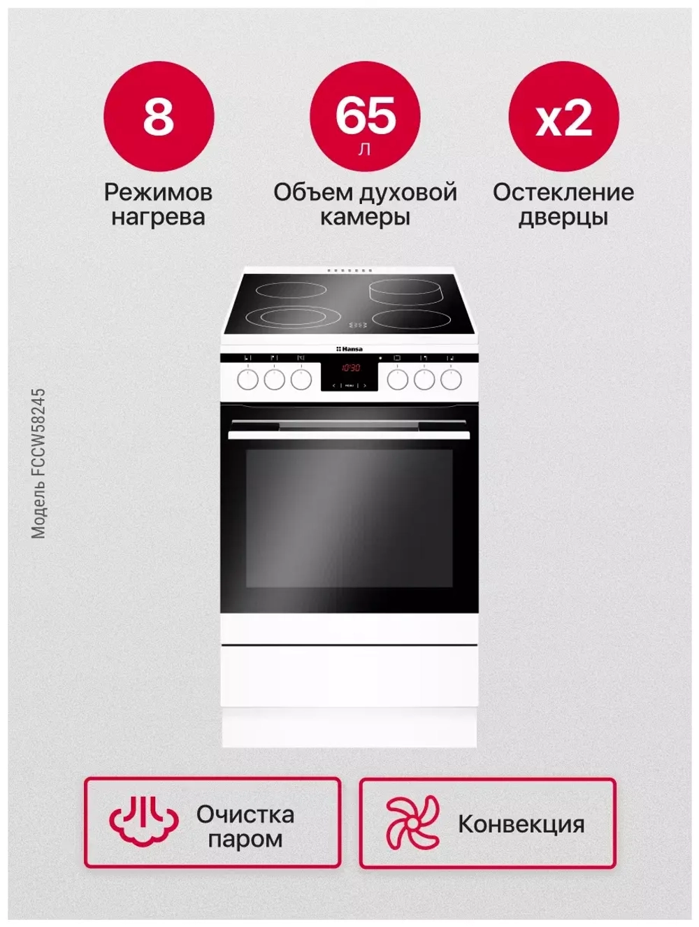 Электрическая плита Hansa FCCW58245