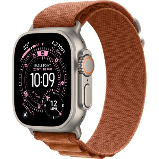 Умные часы Apple Watch Ultra 3 49 мм Natural Titanium Alpine Loop Терракотовый