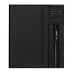 Набор Moleskine блокнот Classic Large в линейку и ручка роллер (KAWPENSETNTBK)