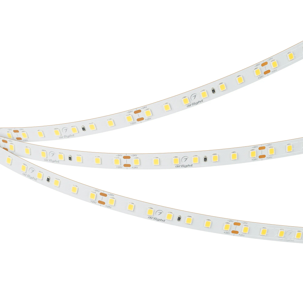 Светодиодная лента UL-A112-8mm 24V Warm3000 (7 W/m, IP20, 5m) (Arlight, 7 лет) 052763