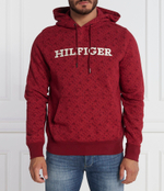 Худи AOP MONOGRAM HOODY Tommy Hilfiger - бордовый(MW0MW32703)