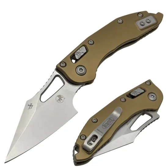 Нож Microtech M-Stitch 169MRL-10TA - рукоять алюминий, сталь - M390MK