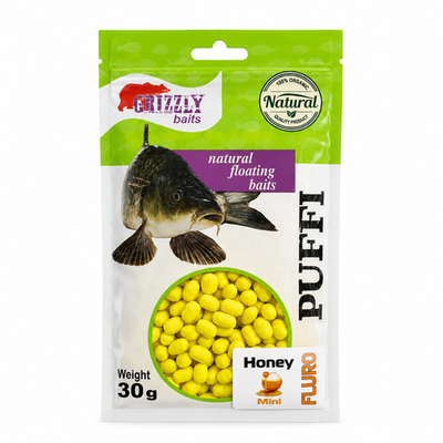 Насадка рыболовная PUFFI FLURO ПРЕМИУМ 30g Honey (Мед) #19