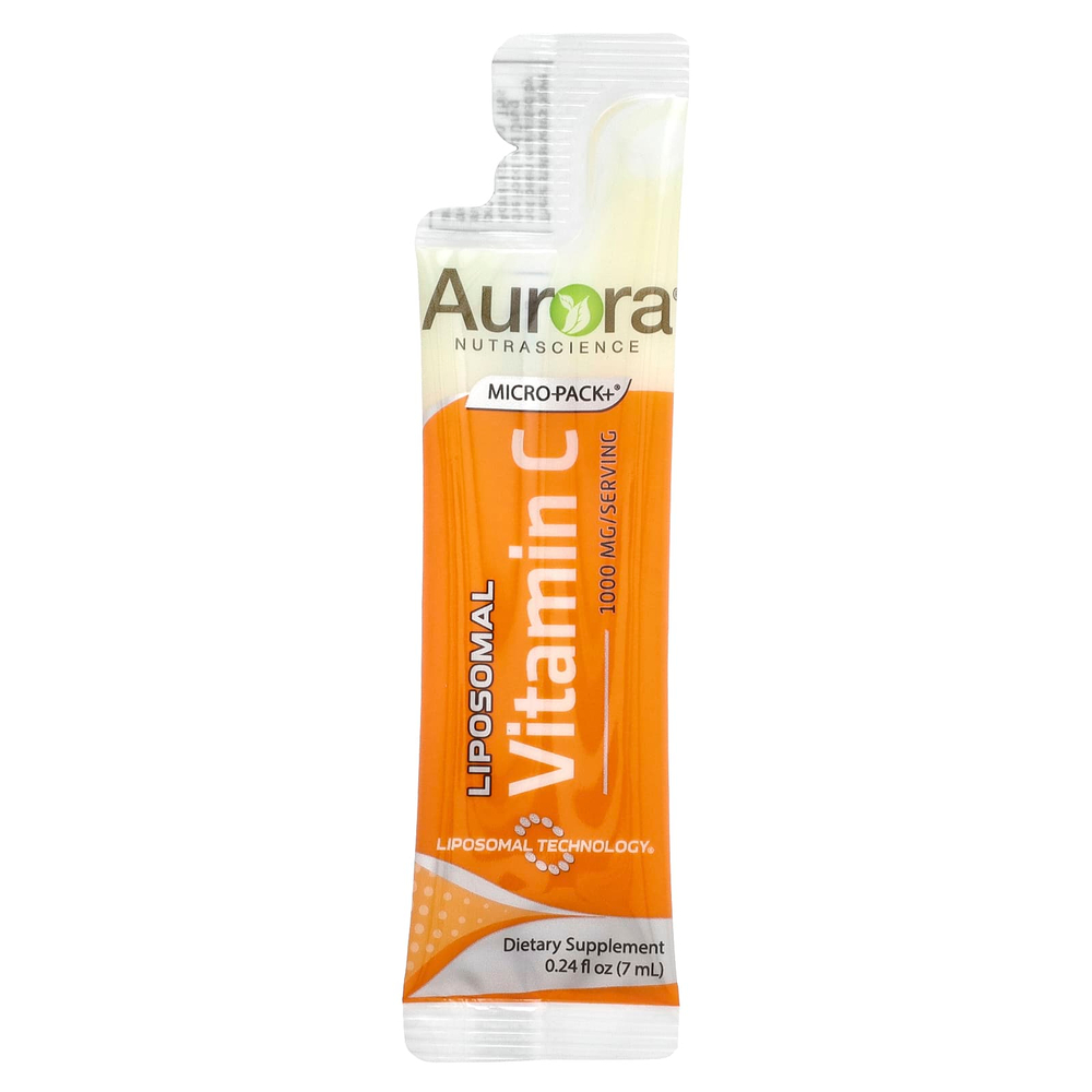 Aurora Nutrascience, Micro-Pack+®, липосомальный витамин C, 30 пакетиков по 7 мл (0,24 жидк. унции)