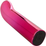 Розовый изогнутый мини-вибромассажер Glam G Vibe - 12 см. (Цвет: розовый)