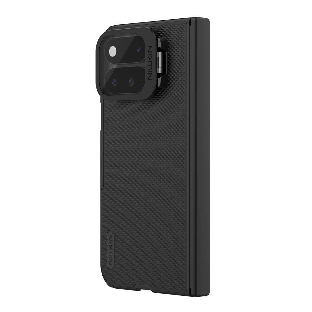 Чехол с MagSafe на смартфона Google Pixel 11 Pro Fold, серия Super Frosted Shield Prop Magnetic (версия с прозрачной откидной крышкой объектива) от Nillkin