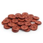 Пуговицы дерево 4 прокола 32L=20 мм, Brown1 (коричневый1), 36 шт