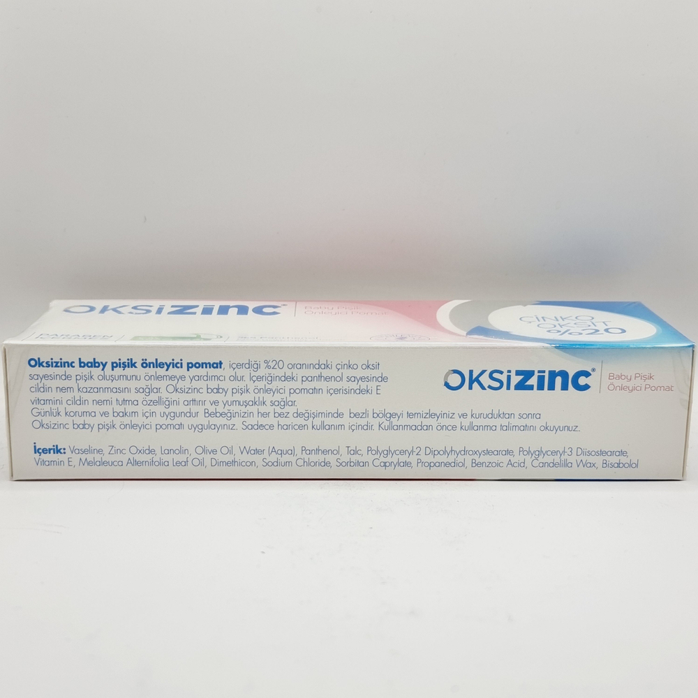 Oksizinc Крем от опрелостей Baby Rash Preventive с 20% оксидом цинка и маслом чайного дерева 100 г (Турция)