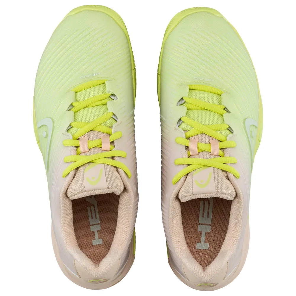 Женские теннисные кроссовки Head Revolt Pro 4.0 Clay - macadamia/lime