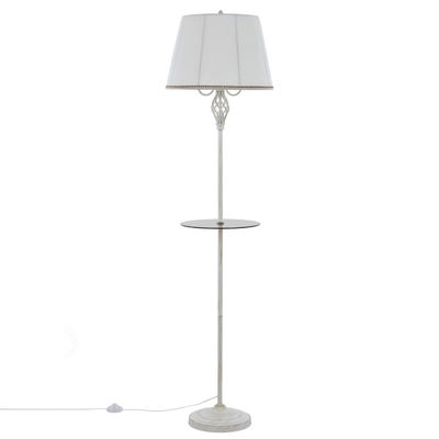 Citilux Вена CL402920T Торшер патина со столиком и белым абажуром