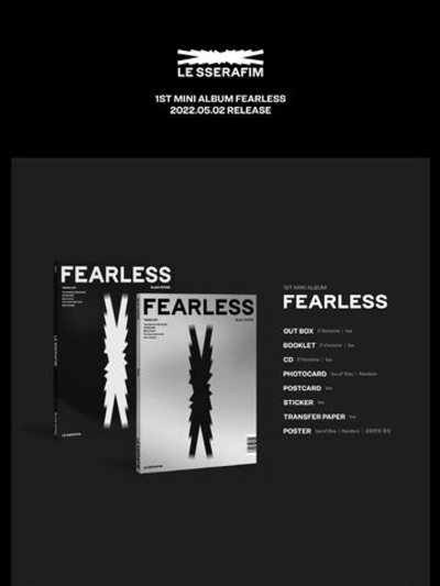 Альбом LE SSERAFIM - FEARLESS 1st Mini Album RANDOM Version