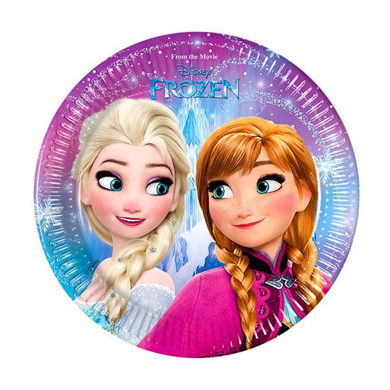 Тарелки бумажные ламинированные Frozen Северное сияние 20см 8шт