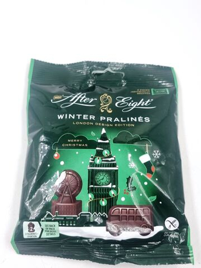 Шоколадные фигурки Лондон AFTER EIGHT из темного шоколада с мятной начинкой 65 г (Германия)
