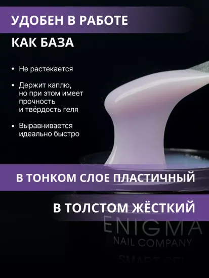 Жидкий бескислотный гель Enigmanic SMART gel 14 15 мл.