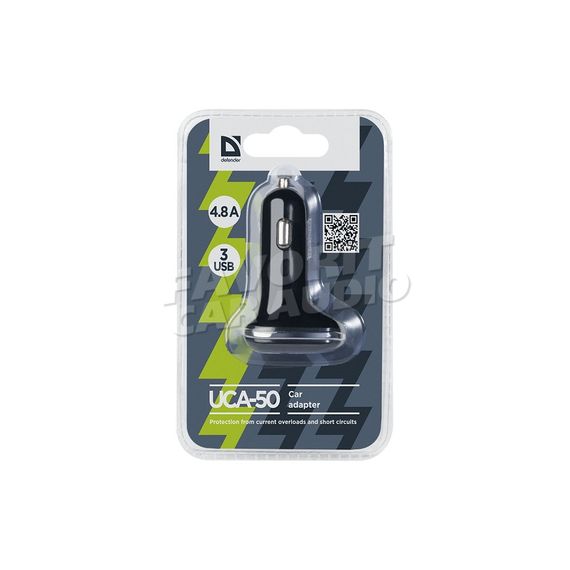 АЗУ 3USB Defender UCA-50 4800mAh чёрный