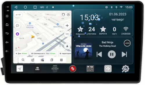 Магнитола для SsangYong Actyon 2005-2010, Kyron, Actyon Sports 2006-2016 - Redpower 093 Android 10, Быстрая, CarPlay, SIM-слот