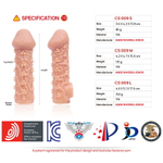 Насадка на пенис Cock Sleeve телесная с рельефом KOKOS CS-009-S