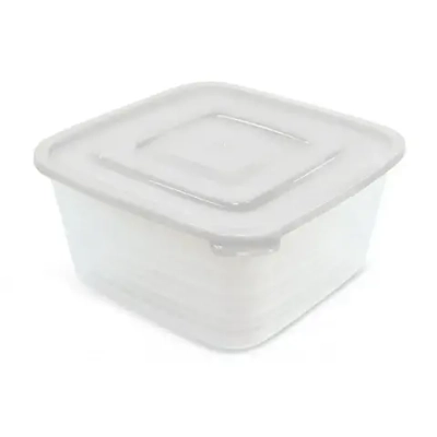 Контейнер для продуктов квадратный (СВЧ) Унико набор 0,45л, 0,9л, 1,4л (комплект 24 шт)