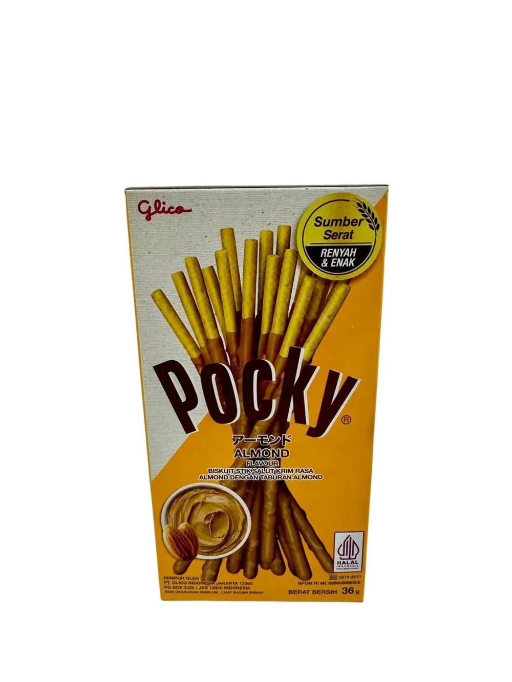 Палочки Pocky Almond с шоколадом и миндалем(2уп по36гр)
