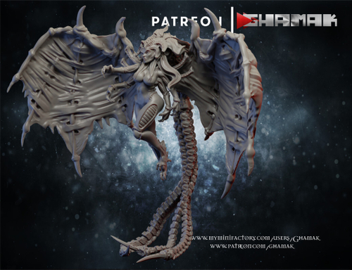 Chaos Daemon Prince Демон-принцесса миниатюра для dnd, днд, pathfinder, фентези, Настольная игра, НРИ, Варгейм, РПГ