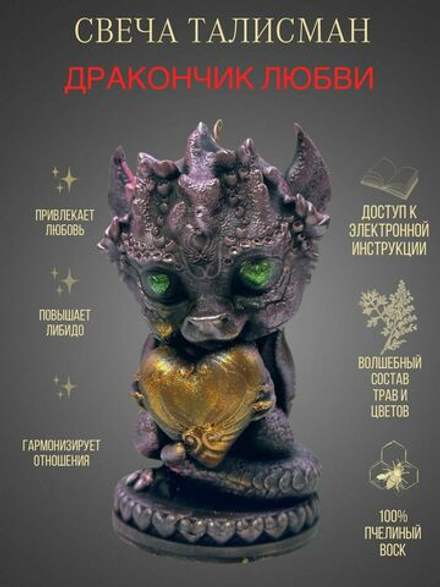 Свеча Талисман Дракончик