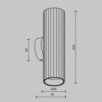 Бра Maytoni Calipso C106WL-02-GU10-B